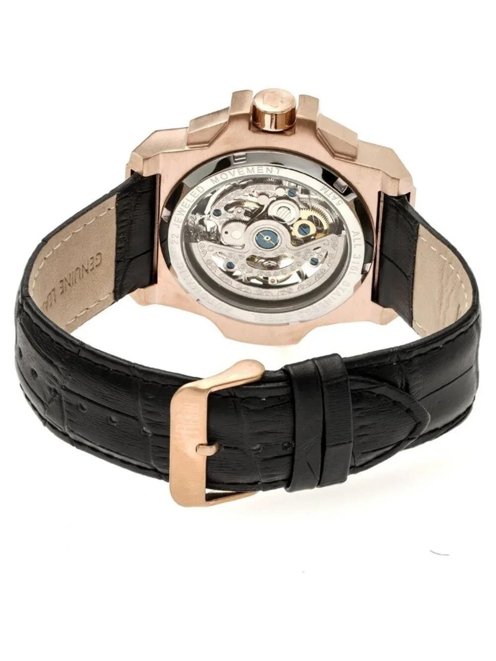 NWT Reign Commodus Automatic Black Dial Men's Watch